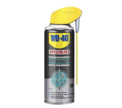 WD-40 wit lithiumspuitvet 250ml spuitbus smart straw 145376