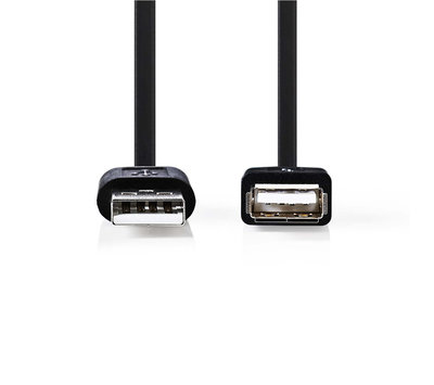USB-A naar USB-A verlengkabel 0.2m CCGP60010BK020