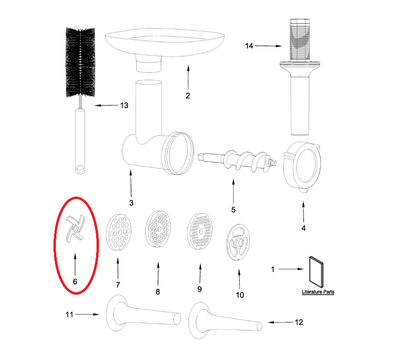 KitchenAid kruismes van vleesmolen W11614119