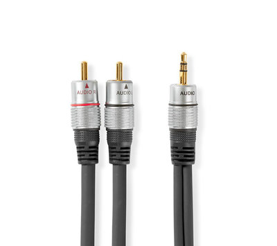 3.5mm jack naar 2x RCA kabel 5m CAGC22200AT50