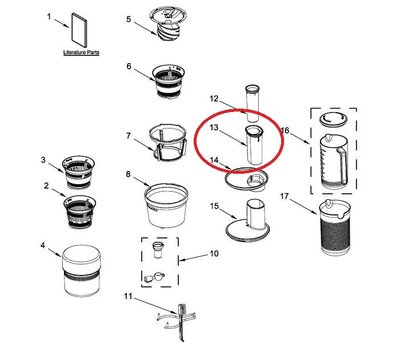 KitchenAid naduwstop van keukenmachine W10724135