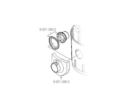 Kärcher slangaansluiting van stofzuiger 9.001-285.0