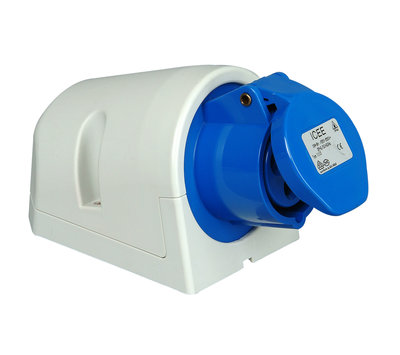 KUPP CEE wandcontactdoos 16A 3 polig blauw