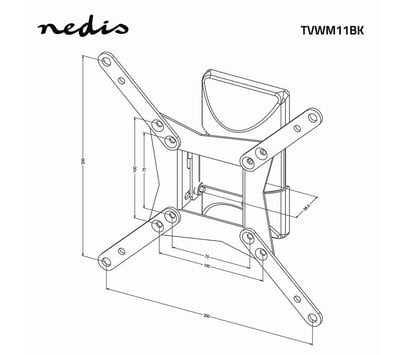 Nedis TV beugel 10 - 32" TVWM11BK