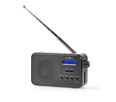 Nedis DAB+ / FM-radio RDDB1000BK