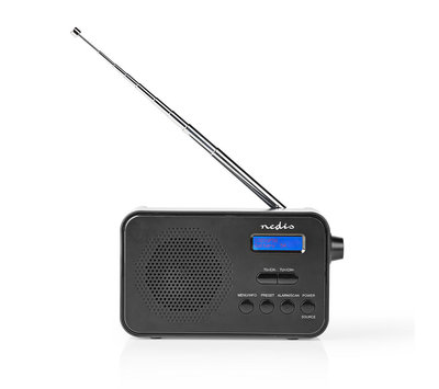 Nedis DAB+ / FM-radio RDDB1000BK