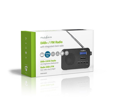 Nedis DAB+ / FM-radio RDDB1000BK