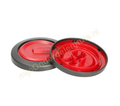 Nilfisk zijwiel van stofzuiger 78602711 rood