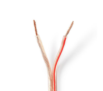 Luidsprekerkabel 2.5mm² 15m CABR2500TR150 transparant