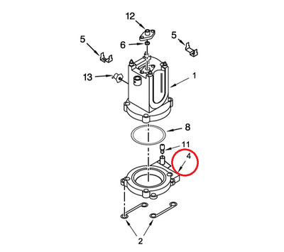 KitchenAid flens van koffiemachine W10756841
