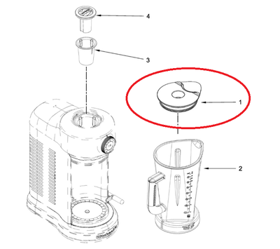 KitchenAid deksel van blender W11213334