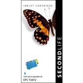 SecondLife SecondLife inktcartridge voor Epson T3472 blauw