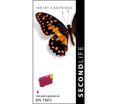 SecondLife inktcartridge voor Epson T3473 rood