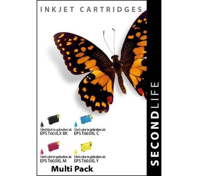 SecondLife inktcartridge voor Epson 603XL multipack