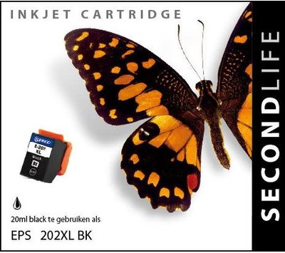 SecondLife inktcartridge voor Epson 202 XL zwart