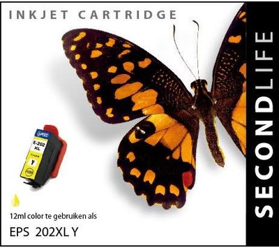 SecondLife inktcartridge voor Epson 202 XL geel