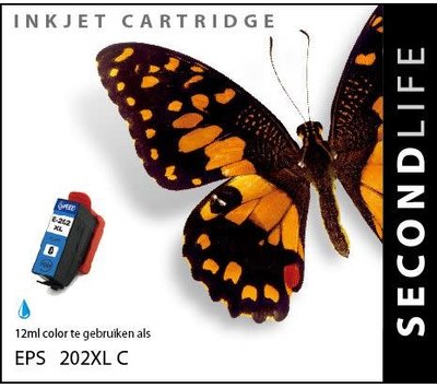SecondLife inktcartridge voor Epson 202 XL blauw