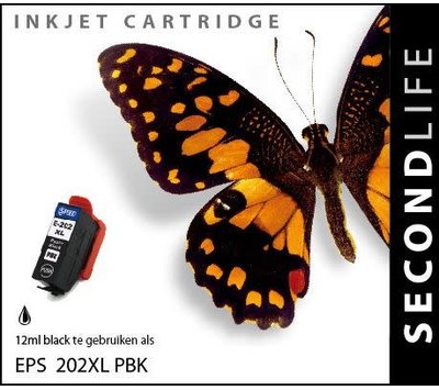 SecondLife inktcartridge voor Epson 202 XL foto zwart