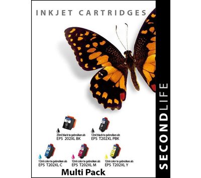 SecondLife inktcartridge voor Epson 202 XL multipack