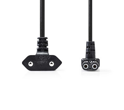Euro stroomkabel haaks IEC-320-C7 2m CEGL11075BK20