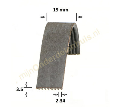 Hutchinson Poly-V-snaar 598 J8