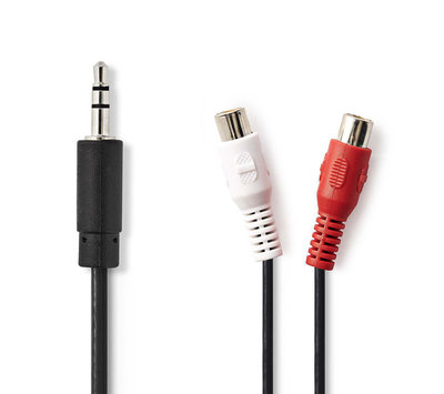 3.5mm jack verloopkabel 0,2m CAGB22250BK02