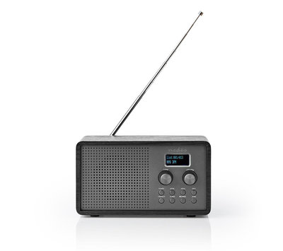 Nedis DAB+ Radio FM met Klok & Wekkerfunctie RDDB5110BK