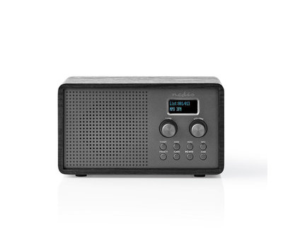 Nedis DAB+ Radio FM met Klok & Wekkerfunctie RDDB5110BK