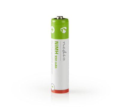 Nedis oplaadbare batterij AAA 950mAh 1.2V LR03 BANM9HR034B