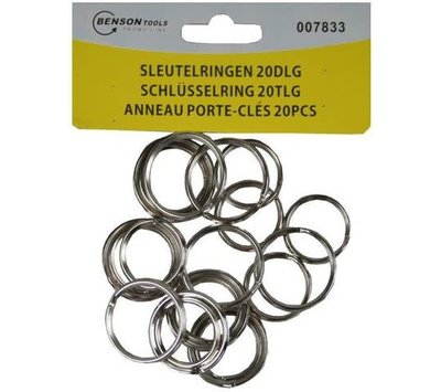 Benson sleutelring metaal 20 stuks 007833