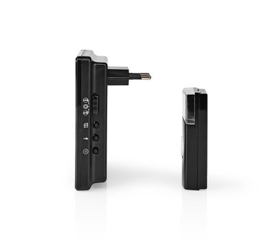 Nedis draadloze deurbel op stroom DOORB223CBK