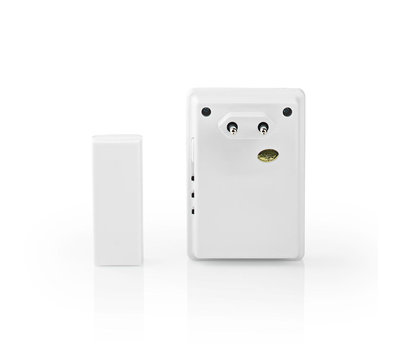 Nedis draadloze deurbel op stroom DOORB223CWT