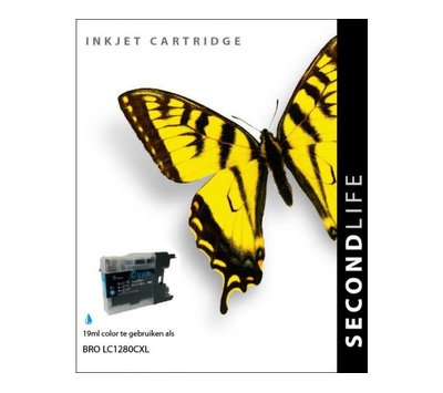 SecondLife inktcartridge voor Brother LC1280C XL blauw