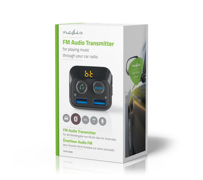 Nedis FM Bluetooth transmitter voor in de auto CATR120BK