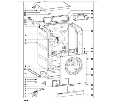 Miele verwarmingselement van wasmachine 6260485