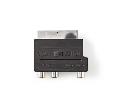 Scart verloop adapter naar 3xRCA CVGB31902BK