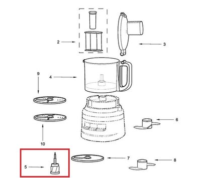 KitchenAid adapter van keukenmachine W11239490