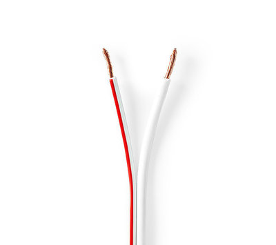 Luidsprekerkabel 2.5mm² 100m CABR2500WT1000 wit