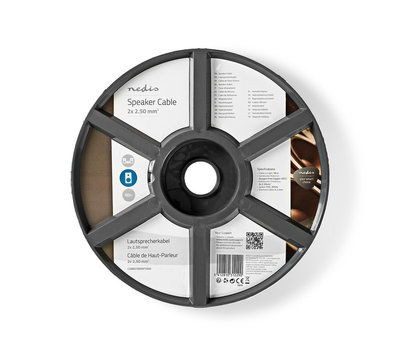 Luidsprekerkabel 2.5mm² 100m CABR2500WT1000 wit