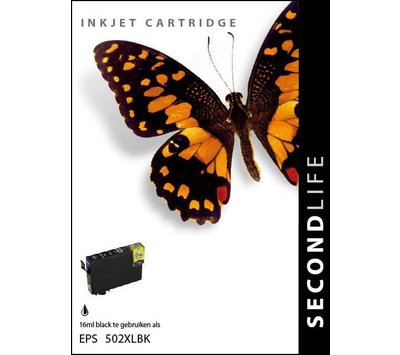 SecondLife inktcartridge voor Epson T502 XL zwart