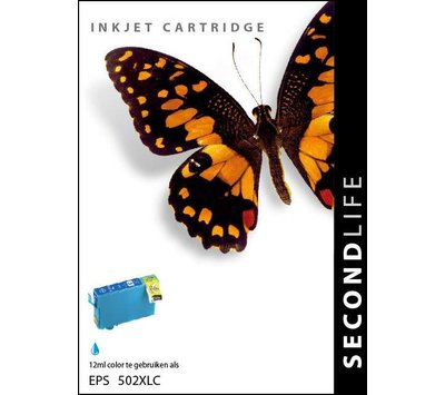 SecondLife inktcartridge voor Epson T502 XL blauw