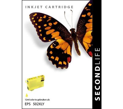 SecondLife inktcartridge voor Epson T502 XL geel