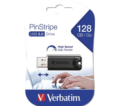 Verbatim USB stick / flash drive PinStripe 128GB USB3.0