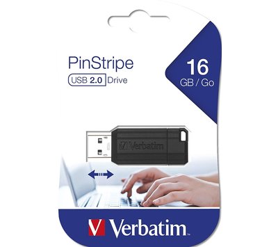 Verbatim USB stick / flash drive PinStripe 16GB USB2.0