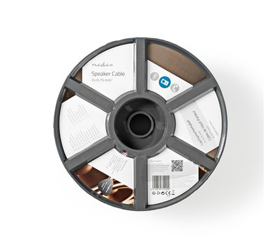 Luidsprekerkabel  0.75mm² 1m CABR0750WT1000 wit