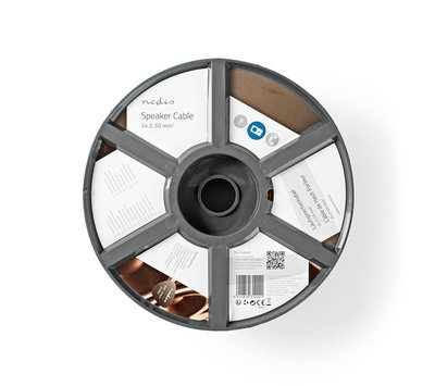 Luidsprekerkabel 2.5mm2 25m CABR2500TR250 transparant