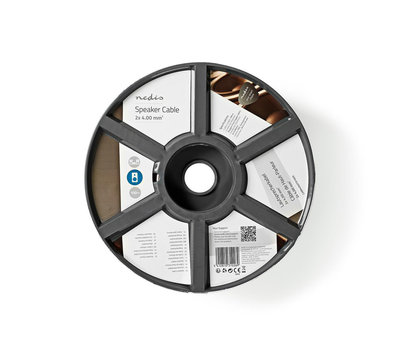 Luidsprekerkabel 4mm² 100m CABR4000TR1000 transparant