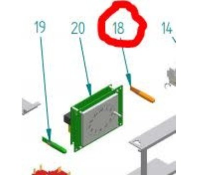 Boretti neon signaallamp van oven (oranje) A10610