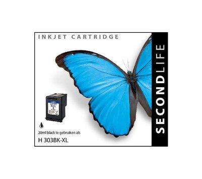 SecondLife inktcartridge voor HP303 XL zwart