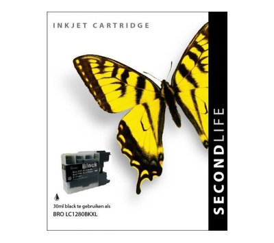 SecondLife inktcartridge voor Brother LC1280BK XL zwart